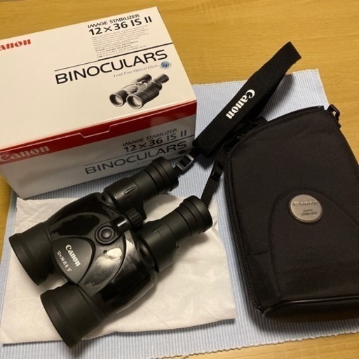 【定価110,000円】Canon/キャノン　防振機能付高性能双眼鏡「BINOCULARS 12×36 IS II」