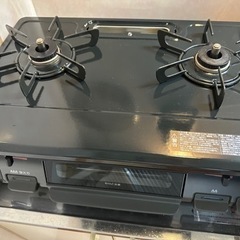 美品 都市ガス リンナイ ガス決まりました。コンロ KG67BKL 電池＆ホース 2023年製