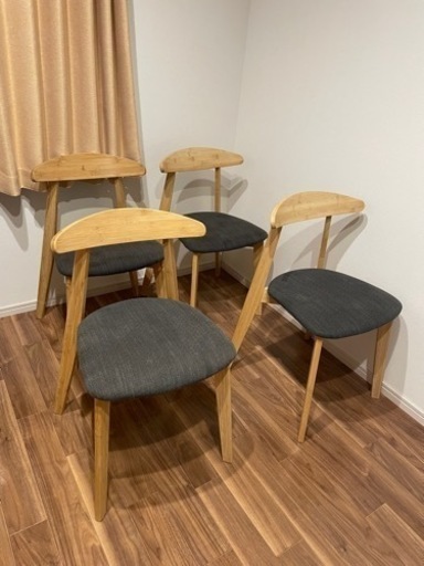 【美品】IKEA HANSOLA イス3脚