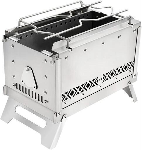 バーベキューBBQテント焚き火グリル折り畳み