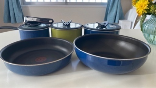 T-fal(ティファール) 鍋一式＋卵焼きフライパン