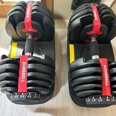 ベンチ台と2.5kg〜24kg可変式ダンベルのセットです！