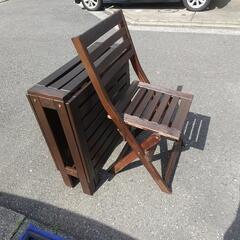 室外テーブル 椅子セット ⑥