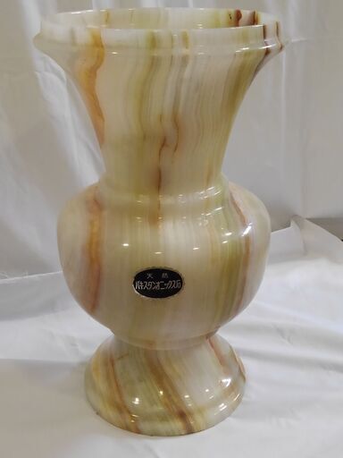 パキスタン　オニックス　花瓶 パキスタンオニックス花瓶