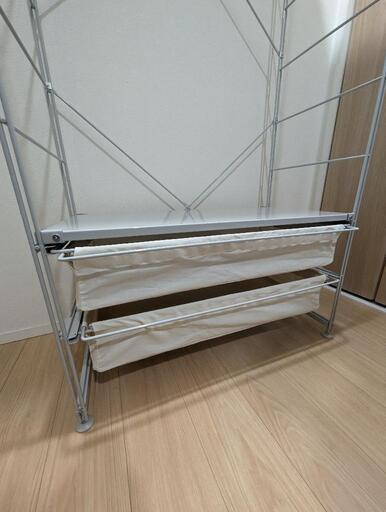 無印フハンガーラックスチール棚ラック収納ワードローブ