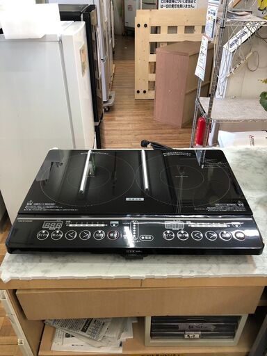 新品・開封済 2口 IHコンロ 山善 YEM-W1456IHクッキングヒーター 1400W IH調理器 工事不要【3ヶ月保証】自社配送時代引き可※現金、クレジット、スマホ決済対応※
