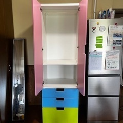 【0円】IKEA　イケア　子どもクローゼット　キッズ　服収納