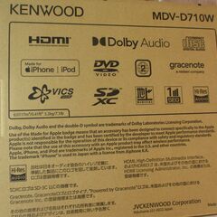 KENWOOD ケンウッド MDV-D710W カーナビ 未使用 開封済み【ハンズ 