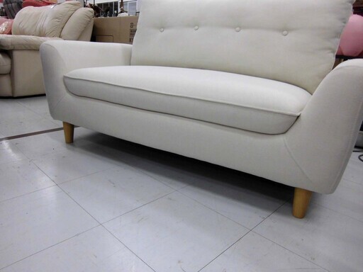 NITORI 2人掛け コンパクトソファ ファッション 幅132×奥行78×高さ78cm 