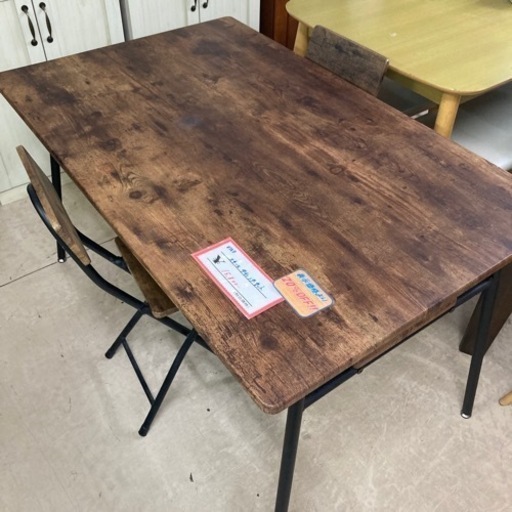 【セール開催中】USEDスチールダイニングセット　イス2脚