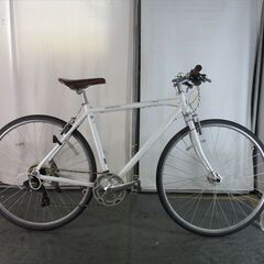 Ｄ657★17500円★整備済み スポーツ中古自転車 アサヒ　ウィークエンドバイク　ホワイト【クロスバイク】LEDオートライト(*^▽^*) D657☆17500円☆整備済み スポーツ中古自転車 アサヒ ウィークエンド