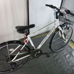 Ｄ661★15800円★整備済み スポーツ中古自転車 アサヒ　オフィスプレス　ホワイト　480ｍｍ【クロスバイク】(*^▽^*)