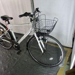 Ｄ661★15800円★整備済み スポーツ中古自転車 アサヒ　オフィスプレス　ホワイト　480ｍｍ【クロスバイク】(*^▽^*)