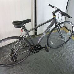 Ｄ663★19000円★整備済み スポーツ中古自転車 HEAD　グレー　460ｍｍ　【アルミクロスバイク】(*^▽^*)