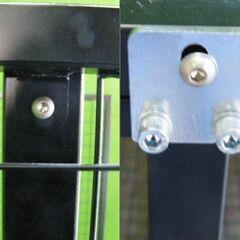 H150cm×W90cm 両面木板＆フック什器 ロールインBOX付き エンドネット付き 背面ネットタイプ ■L-563