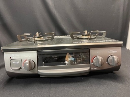 【3】ガスコンロ LPガス用 リンナイ 2023年製 RT35NJH KG35NBKL 動作品 美品