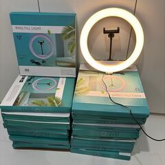 【未使用】スマホのライブ配信用の丸いライト22個