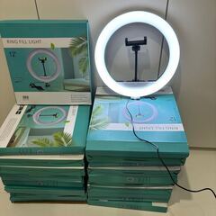 【未使用】スマホのライブ配信用の丸いライト22個