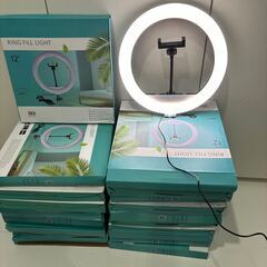 【未使用】スマホのライブ配信用の丸いライト22個