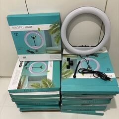 【未使用】スマホのライブ配信用の丸いライト22個