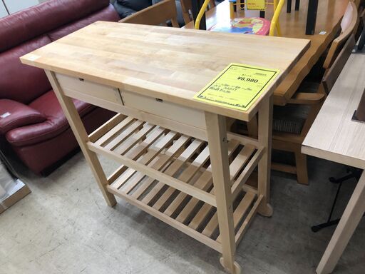 IKEA　イケア フォルフォイヤ キッチンワゴン FÖRHÖJA 北欧 チェスト ラック 収納棚 収納ラック ホワイト おしゃれ タンス デザイン家具　クリーニング済 堺市 石津【ジャングルジャングルサカイ石津店】