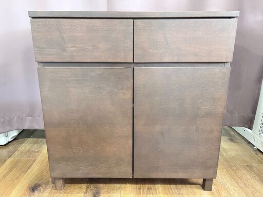 家具 生活家具 無印良品　キャビネット　ダークブラウン