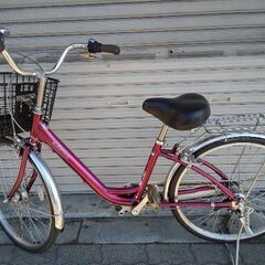 ALOUETTE.U[アルエットU]24吋 ファミリーサイクル アルミ/内装3段/LEDオート(ディープワイン)