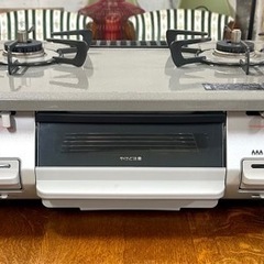 お引取り限定 美品 22年製 リンナイ 都市ガス用コンロ 2口ガステーブル