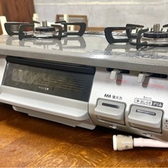 お引取り限定 美品 22年製 リンナイ 都市ガス用コンロ 2口ガステーブル KG67PBRR