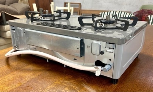 お引取り限定 美品 22年製 リンナイ 都市ガス用コンロ 2口ガステーブル  