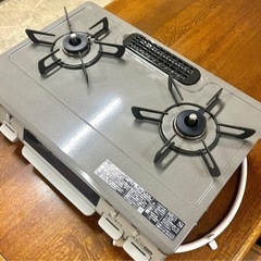お引取り限定 美品 22年製 リンナイ 都市ガス用コンロ 2口ガステーブル KG67PBRR