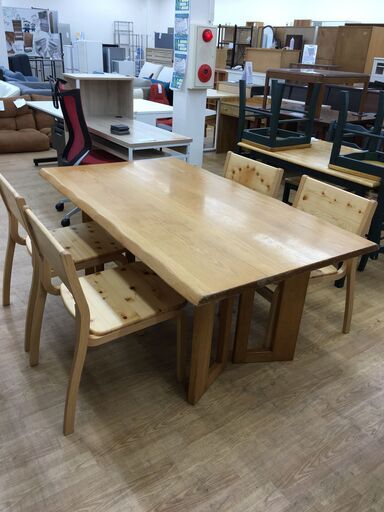 ★ジモティ割あり★  ダイニングセット4人用  W160×D93×H66 クリーニング済み SJ6225