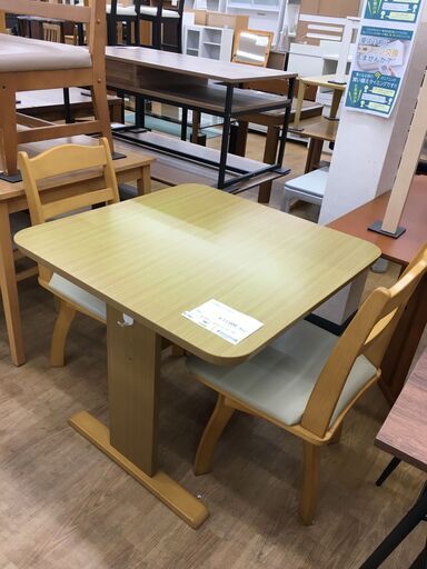 ★ジモティ割あり★  2人用ダイニングセット  W80×D80×H70 クリーニング済み SJ6229