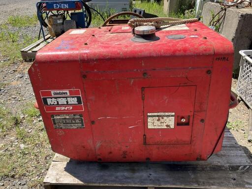長崎発　新ダイワ　エンジン発電機兼用溶接機　実働品　調子良好！　shindaiwa　発電機　溶接機