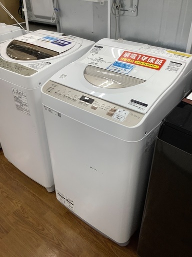 【安心の1年保証】SHARPの縦型洗濯乾燥機