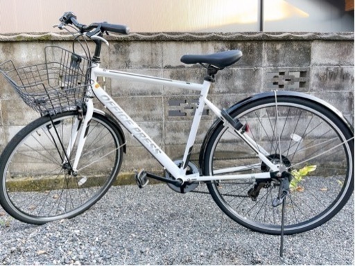 自転車　白