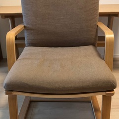 ＜無印良品＞リビング/ダイニング3点セット★リビングでもダイニングでもつかえるシリーズ テーブル＆チェア２脚【お渡し日時限定】