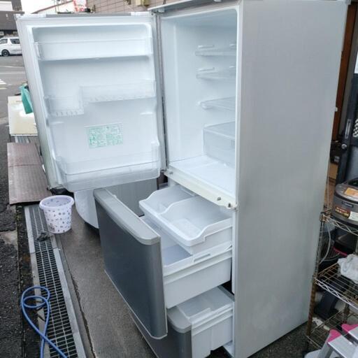 SHARP シャープ 3ドア ノンフロン冷凍冷蔵庫 350L どっちもドア SJ-W351D-S シルバー 2018年製