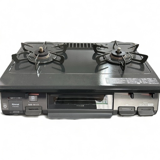 【美品】Rinnai リンナイ LPガス用 ２口ガスコンロ 2022年製 RT64JHS2