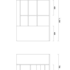 レジカウンター レジ台 古材使用 オーダー家具