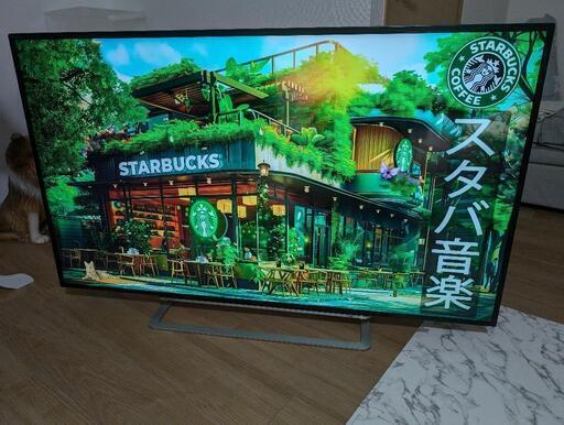 大型55インチTOSHIBAレグザ/４K液晶カラーテレビ/タイムシフトマシン用外付けHDD・リモコン・B-CASカード付きでお買い得！