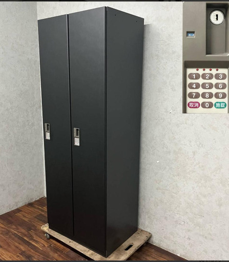 直接引き取り限定 ロッカー テンキータイプ 黒 電子 オフィス ゴルフ場 ジム