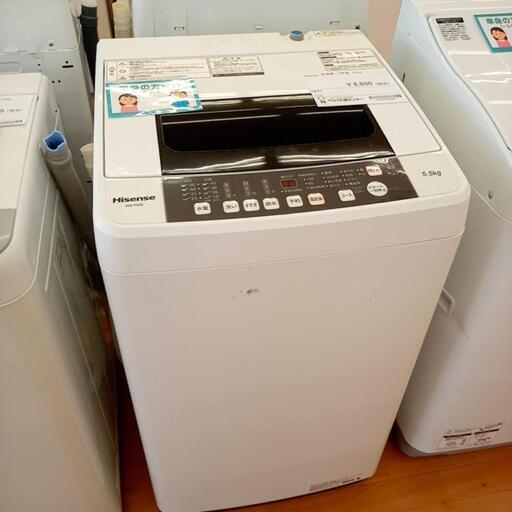 ★ジモティ割あり★ Hisense　洗濯機　19年製　5.5kg　クリーニング済　YJ3241