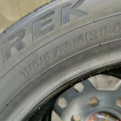 【新品】１５５／６５Ｒ１４　タイヤ4本セット　組替作業料コミコミ価格”