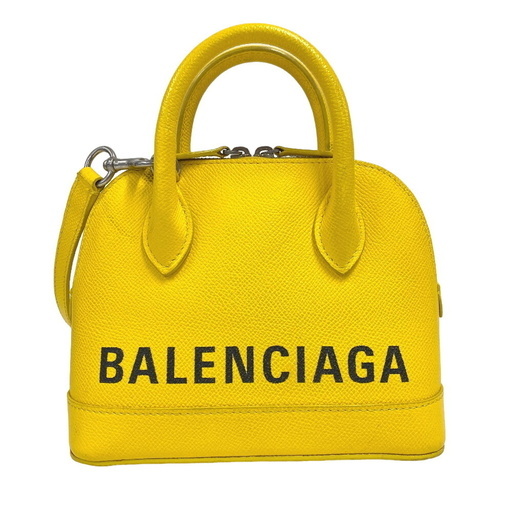 バレンシアガ BALENCIAGA ショルダーバッグ ビルトップハンドルXXS 2WAYハンドバッグ 550646 イエロー