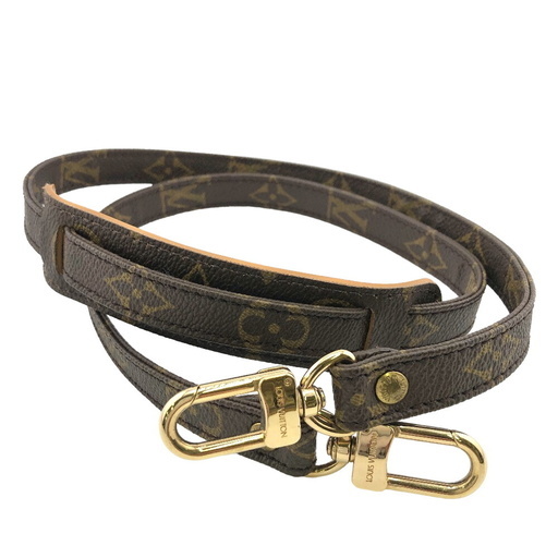 ルイヴィトン LOUIS VUITTON ショルダーストラップ モノグラム 肩パッド付き ブラウン