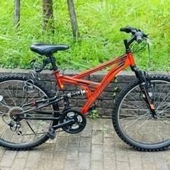 サスペンション付きマウンテンバイク⛰️