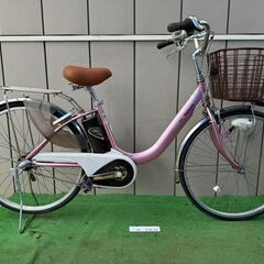 パナソニック電動アシスト 中古自転車 63015-【駅近】無印良品3人掛け 