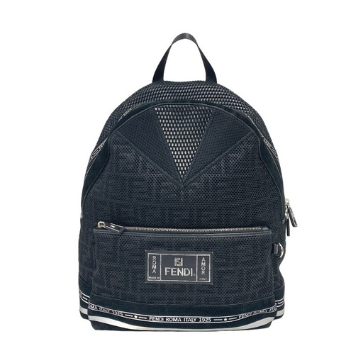 フェンディ FENDI リュック・デイパック メッシュ ズッカ 7VZ042 ブラック
