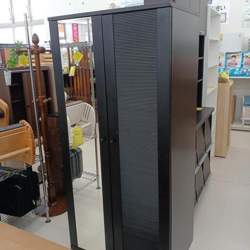 ★ジモティー割あり★ミラー付ワードローブ 高さ(H)180.5× 幅(W)85× 奥行(D)57cm【joh1825】